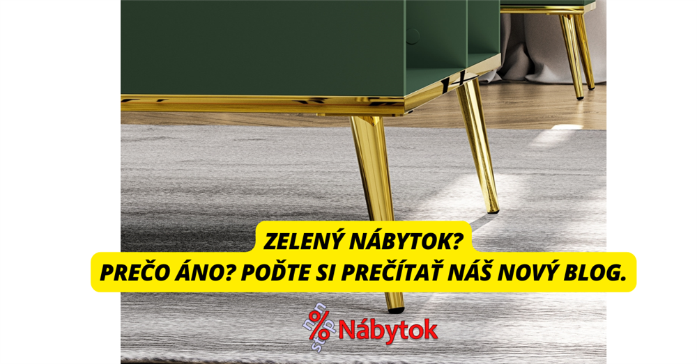 zelený nábytok